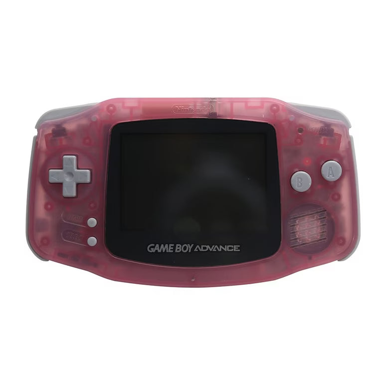 Game Boy Advance (GBA) [Rose Transparent / Fuchsia] – État avec rayures et éraflures