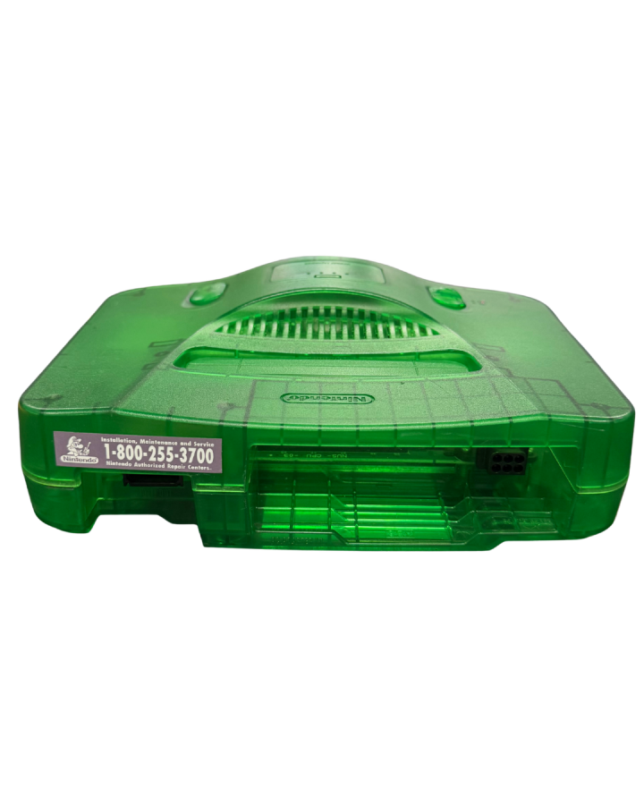 Console Nintendo 64 (N64) Vert Jungle – État avec rayures et éraflures
