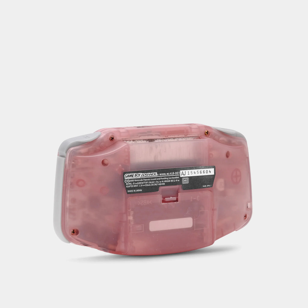 Game Boy Advance (GBA) [Rose Transparent / Fuchsia] – État avec rayures et éraflures