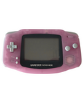 Game Boy Advance (GBA) [Rose Transparent / Fuchsia] – État avec rayures et éraflures