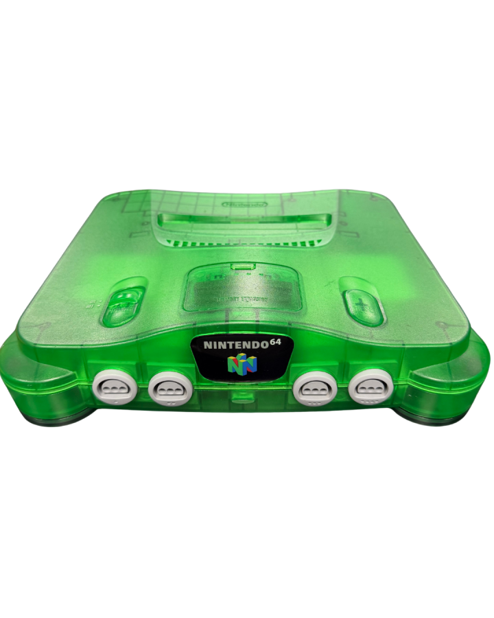 Console Nintendo 64 (N64) Vert Jungle – État avec rayures et éraflures